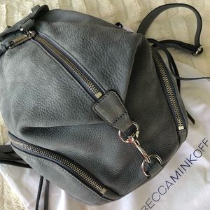 Rebecca Minkoff Grey Suede Julian Backpack